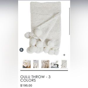 White Oulo Throw - Pom Pom at Home